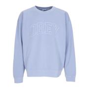 Obey Tung Crew Fleece Sweatshirt Blue, Herr