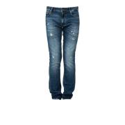 Guess Slim Fit Dragkedja Detalj Jeans Blue, Herr