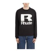 Rhude Stilren Petrol T-Shirt Black, Herr