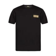 Emporio Armani EA7 Minimalistisk kortärmad T-shirt Black, Herr