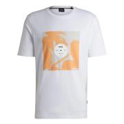 Hugo Boss Bomull T-shirt Tiburt388 Designers Code White, Herr