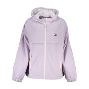 Tommy Hilfiger Lila Nylon Sportjacka med Huva Purple, Dam