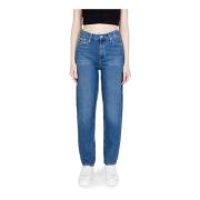 Calvin Klein Jeans Ljusblå Side Zip Jeans Blue, Dam