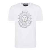 Versace Jeans Couture Vit Oversize Logo T-shirt White, Herr