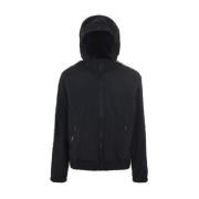 Versace Jeans Couture Nylon Hoodie med Logoband Black, Herr