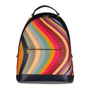 PS By Paul Smith Randig läder ryggsäck Multicolor, Dam
