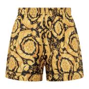 Versace Barock Silke Twill Pyjama Shorts Multicolor, Dam