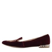 Miu Miu Pre-owned Pre-owned Sammet lgskor Red, Dam