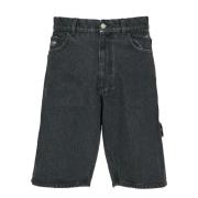 1017 Alyx 9SM Svart Denim Snickare Bermuda Shorts Black, Herr