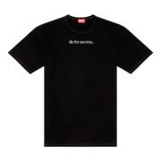 Diesel T-shirt med Die For Success broderi Black, Herr