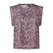 Hugo Boss Blommig Blus Top Multicolor, Dam