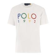 Polo Ralph Lauren Bomull T-shirt med Logo Broderi Beige, Herr