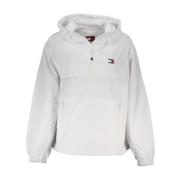 Tommy Hilfiger Vit Nylon Sportjacka med Huva White, Dam