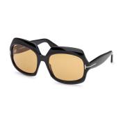 Tom Ford Acetat solglasögon för kvinnor Black, Dam