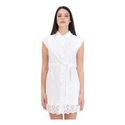 Only Vit Spetsklänning Elegant Feminin Vintage White, Dam