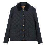 Burberry Midnight Jacka för Stiliga Outfits Blue, Dam