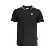 Fila Svart kortärmad polotröja Black, Herr