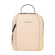 Piquadro Rosa Bucket Bag & Backpack Pink, Dam