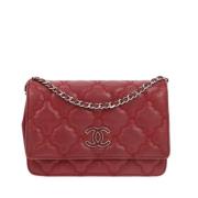 Chanel Vintage Pre-owned Laeder chanel-vskor Red, Dam