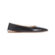 Gabriela Hearst Svarta Läder Ballerina Sandaler Black, Dam