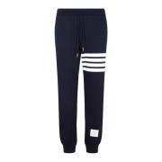 Thom Browne Blå Bomull Sweatpants Klassisk Stil Blue, Herr