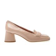 Halmanera Svart Lackläder Pumps Beige, Dam