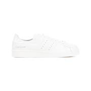 Y-3 Off White Läder Superstar Sneakers White, Herr