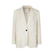 Samsøe Samsøe Avslappnad Tweed Blazer Beige, Herr