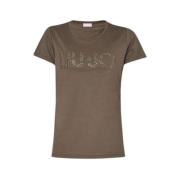 Liu Jo Casual T-shirt för kvinnor Brown, Dam