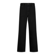Balenciaga Svart Bomull Ankel Jeans Black, Dam