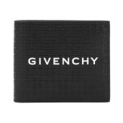 Givenchy Svart Läderplånbok med GG-mönster Black, Herr