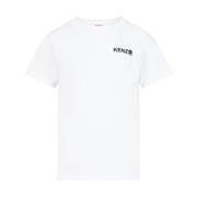Kenzo Vit T-shirt med Boke 2.0 blomma White, Dam