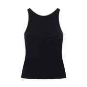 Max Mara Blå Cashmere Tank Top Blue, Dam