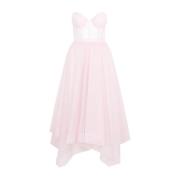 Alexander McQueen Rosa & Lila Day Dress Pink, Dam