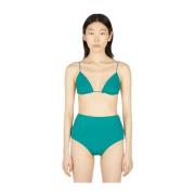 Ziah Triangel Bikini Topp Green, Dam