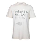 Golden Goose Vintage Crew Neck T-shirt Vit/Grön Beige, Herr