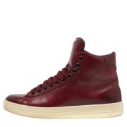 Tom Ford Pre-owned Pre-owned Laeder sneakers Red, Dam