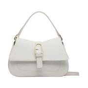 Furla Flow Top Handväska Marshmallo White, Dam