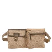 Salvatore Ferragamo Pre-owned Pre-owned Canvas crossbodyvskor Beige, D...