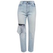 Yves Saint Laurent Vintage Pre-owned Denim jeans Blue, Dam