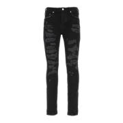 Purple Brand Stretch Denim Jeans Black, Herr