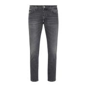 Philipp Plein Klassiska Denim Jeans för Vardagsbruk Gray, Herr