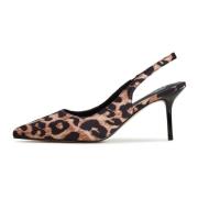 Cesare Gaspari Leopard High Heeled Pumps Brown, Dam