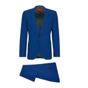 Hugo Boss Extra Slim Fit Tvådelad Kostym Blue, Herr