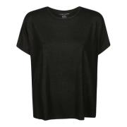 Majestic Filatures Kortärmad Rund Hals T-shirt Black, Dam