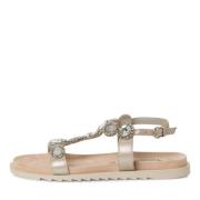 Tamaris Strass Sandal med Dekorativa Stenar Gray, Dam