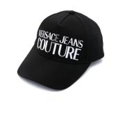 Versace Jeans Couture Svarta hattar för män kvinnor Black, Dam