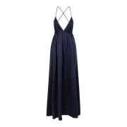 Zimmermann Navy Blue Slip Klänning Blue, Dam