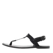 Yves Saint Laurent Vintage Pre-owned Mocka sandaler Black, Dam