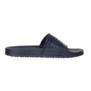 Emporio Armani Blå Slip-On Skor för Kvinnor Blue, Dam